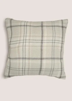 Neutral Cottage Check Cushion