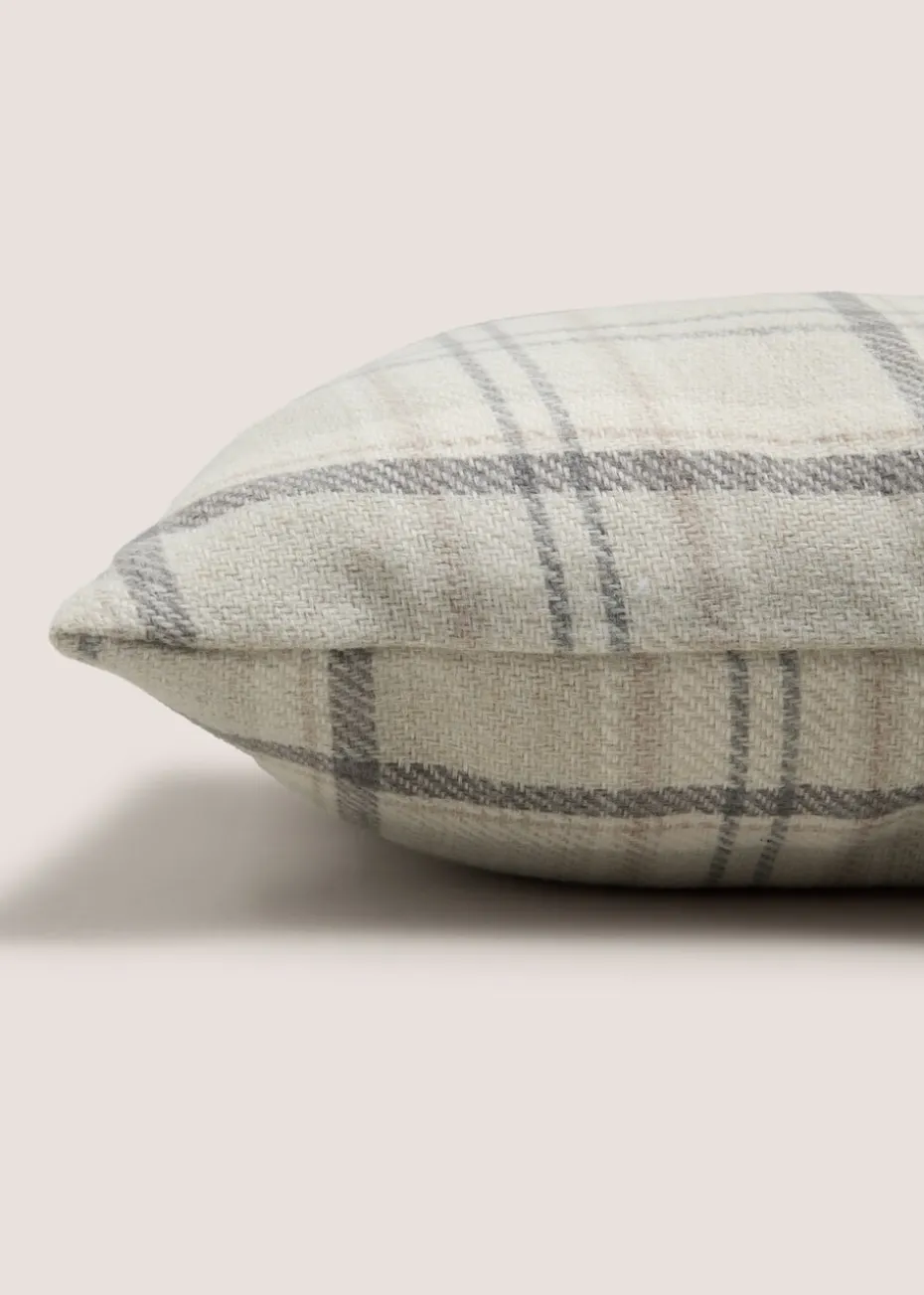 Neutral Cottage Check Cushion