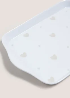 Neutral Heart Dinner Plate