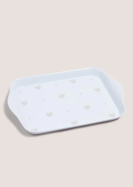 Neutral Heart Dinner Plate