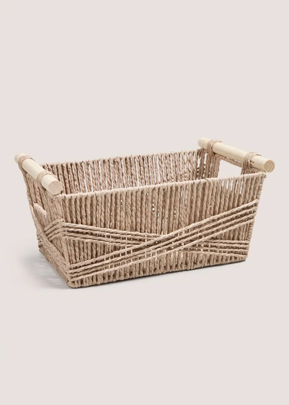 Neutral Highland Cow Basket