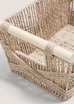 Neutral Highland Cow Basket