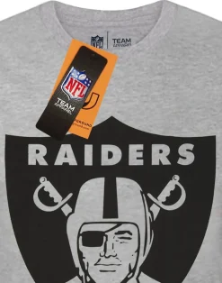 NFL Grey Las Vegas Raiders Short Sleeved T-Shirt