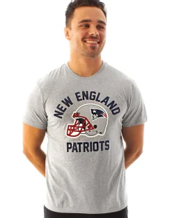 NFL Grey New England Patriots Short Sleeved T-Shirt