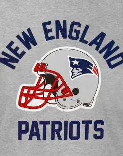 NFL Grey New England Patriots Short Sleeved T-Shirt