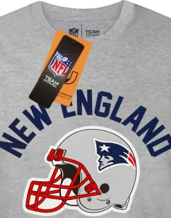 NFL Grey New England Patriots Short Sleeved T-Shirt