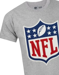 NFL Grey Shield Logo Short Sleeved T-Shirt