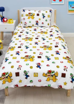 Nintendo Black Blackened Duvet Cover Set