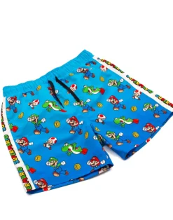 Nintendo Super Mario Character Kids Blue Swim Shorts (3-14 Years)