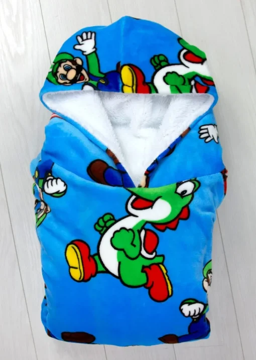 Nintendo Super Mario Hooded Wearable Snuggle Fleece