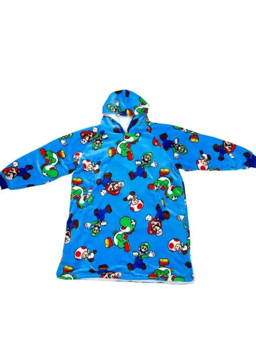 Nintendo Super Mario Hooded Wearable Snuggle Fleece