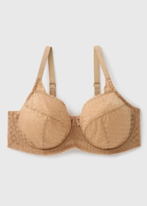 Nude DD+ Stretch Lace Bra