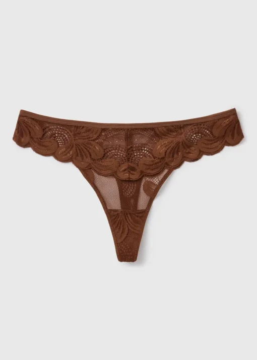 Nude Lace Thong