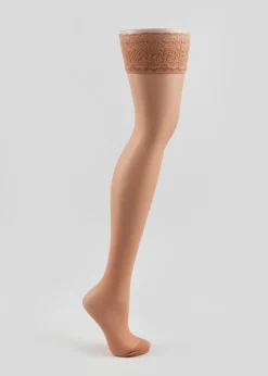 Nude Sheer Hold Ups