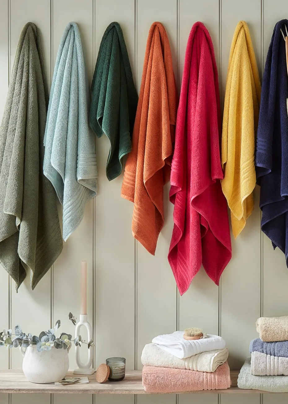 Orange 100% Egyptian Cotton Towels