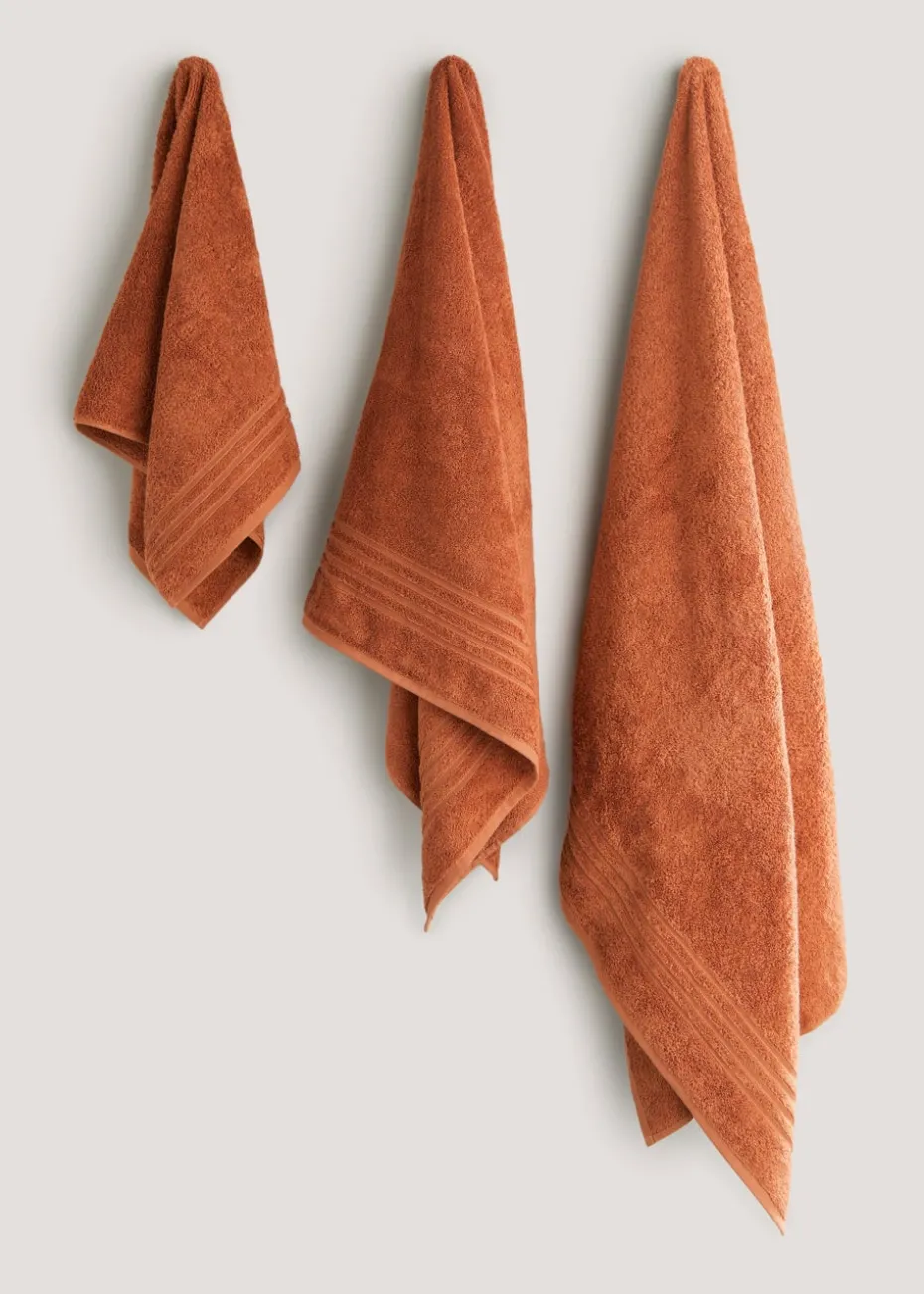 Orange 100% Egyptian Cotton Towels