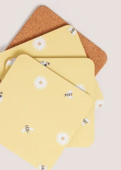 Orange Daisy Bee Oven Gloves (19cm x 90cm)