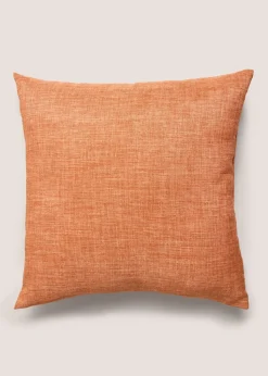 Orange Linen Look Cushion