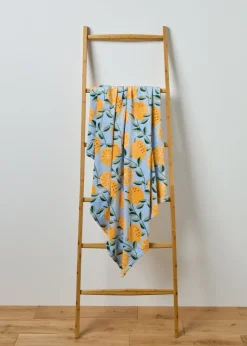 Orange Printed Throw