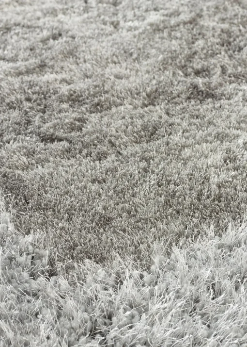 Origins Silver Shimmer Shaggy Border Rug