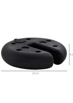 Outsunny 4 PCs Sand Fillable Weights Set for Gazebo Tent