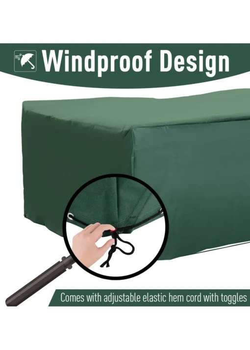 Outsunny 600D Oxford Patio Set Cover Outdoor Garden Rattan Furniture Protection Cover Protector