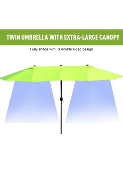 Outsunny Double-Sided Garden Parasol (4.6m) - NO BASE