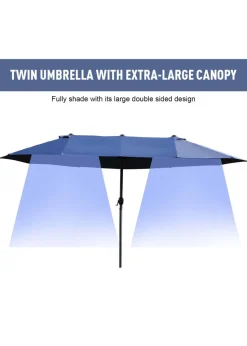 Outsunny Double-Sided Garden Parasol (4.6m) - NO BASE