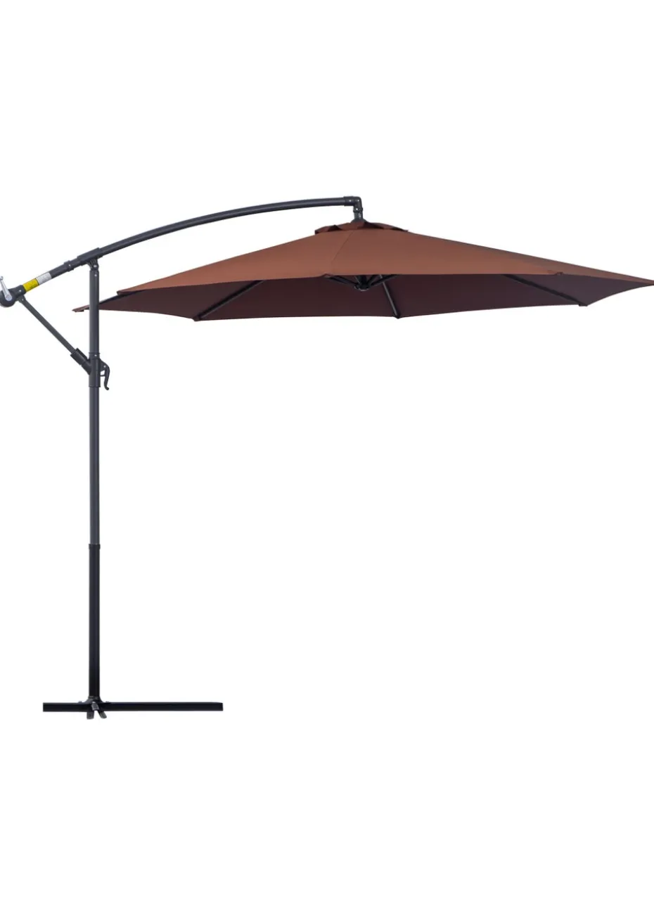 Outsunny Garden Banana Parasol Cantilever Umbrella (3m)