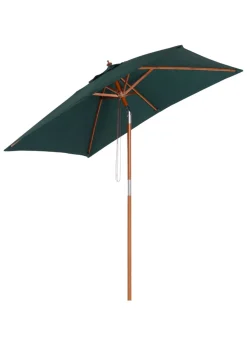 Outsunny Green Tilting Sun Parasol (200cm x 150cm x 230cm)