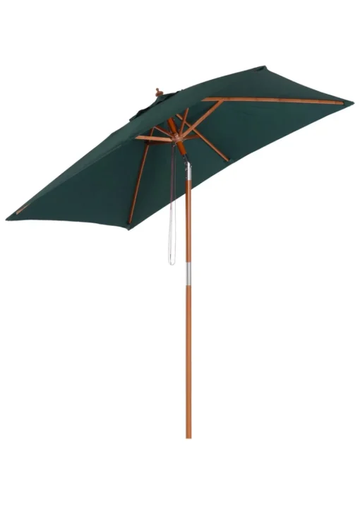 Outsunny Green Tilting Sun Parasol (200cm x 150cm x 230cm)