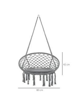 Outsunny Hanging Garden Hammock Chair with cotton