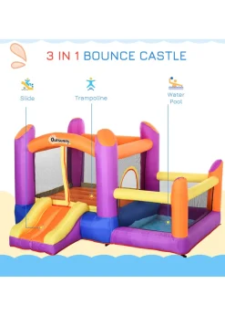 Outsunny Inflatable Bouncy Castle (170cm x 280cm x 250cm)