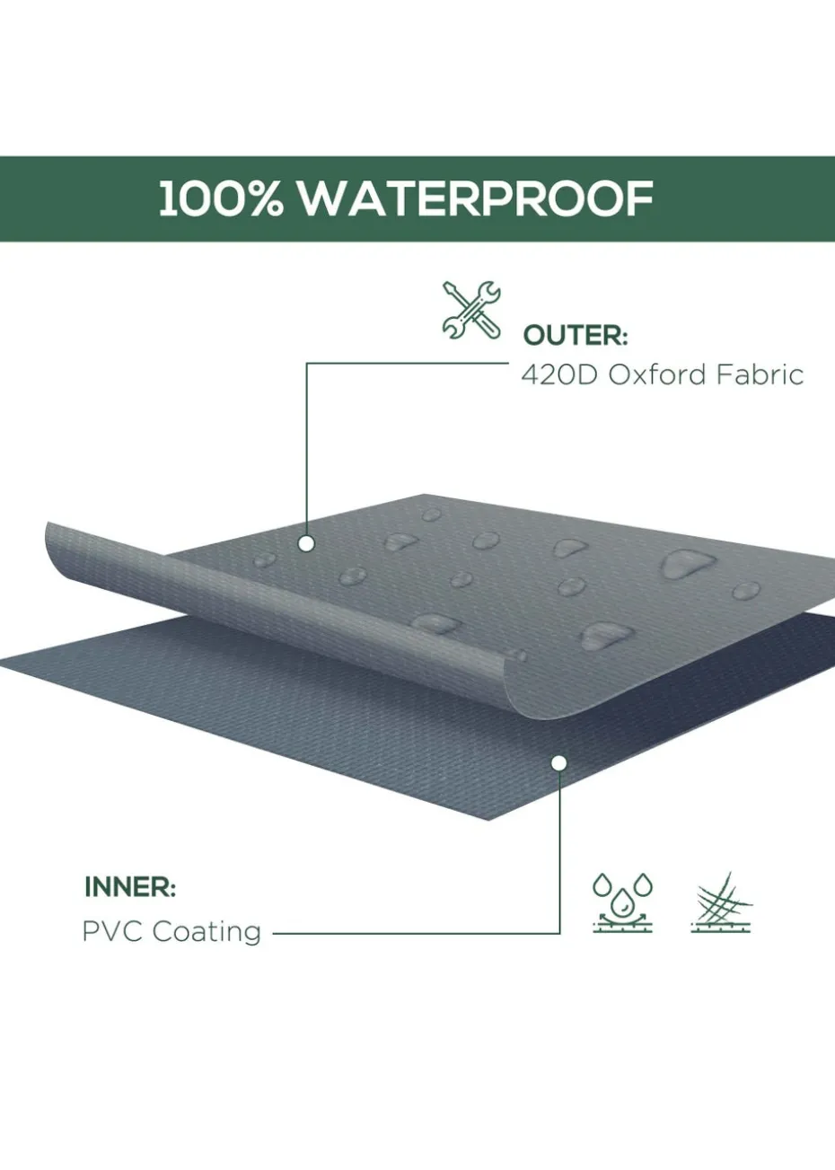 Outsunny Outdoor Garden 2 - 3 Seater Sofa Cover Furniture Set Cover