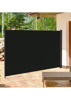 Outsunny 3x2M Retractable Side Awning Screen Fence Patio Privacy Divider