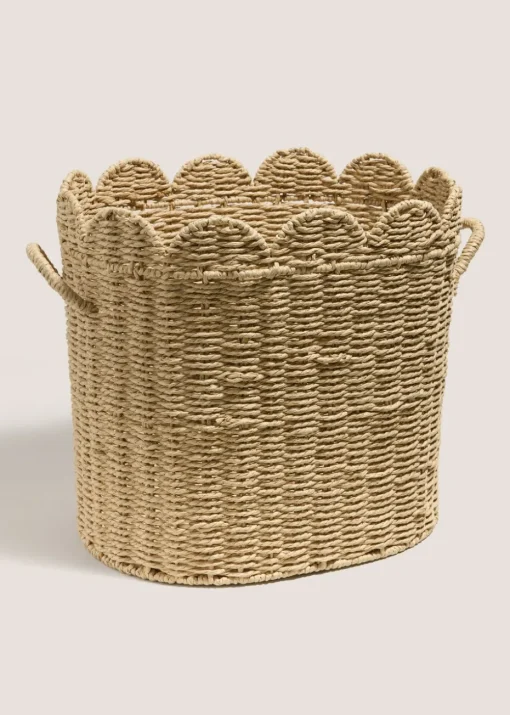 Oval Scallop Edge Basket