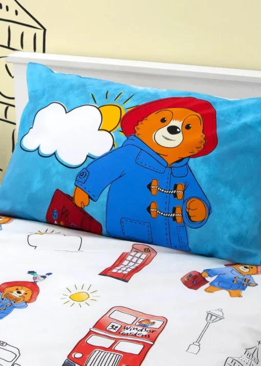 Paddington Bus Station Reversible Polycotton Duvet Set