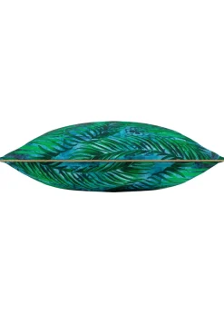 Paoletti Dark Blue Majorelle Palm Outdoor Outdoor Cushion
