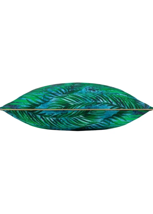 Paoletti Dark Blue Majorelle Palm Outdoor Outdoor Cushion