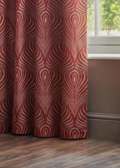 Paoletti Gatsby Jacquard Eyelet Curtains