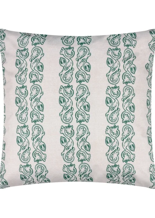Paoletti Kalindi Stripe Outdoor Filled Cushion (55cm x 55cm x 8cm)