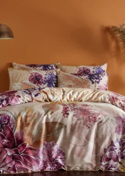 Paoletti Saffa Floral 100% Cotton Duvet Cover
