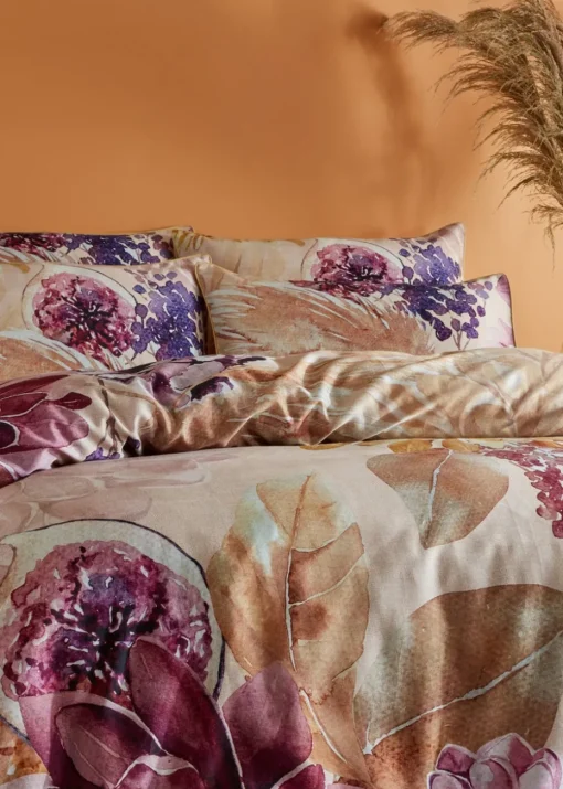 Paoletti Saffa Floral 100% Cotton Duvet Cover