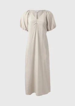 Papaya Petite Stone Tie Midi Dress