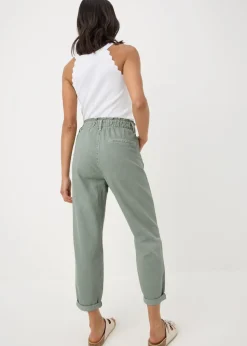 Paperbag sage green jeans
