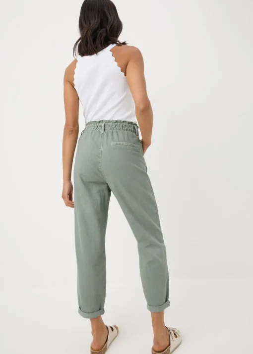 Paperbag sage green jeans