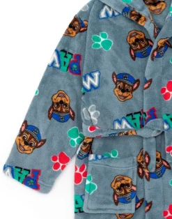Paw Patrol Boys Blue Hooded Bathrobe (2 - 7 Years)