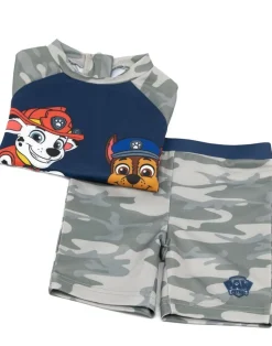 Paw Patrol Boys Grey Character Print 2 Piece Swim Set (18 Months-7 Years)