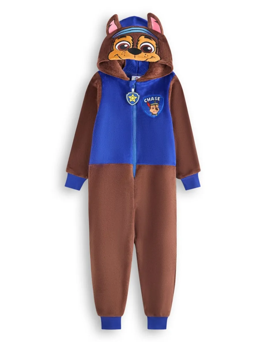 Paw Patrol Chase Applique Face Unisex Kids Blue Onesies (2-7 Years)