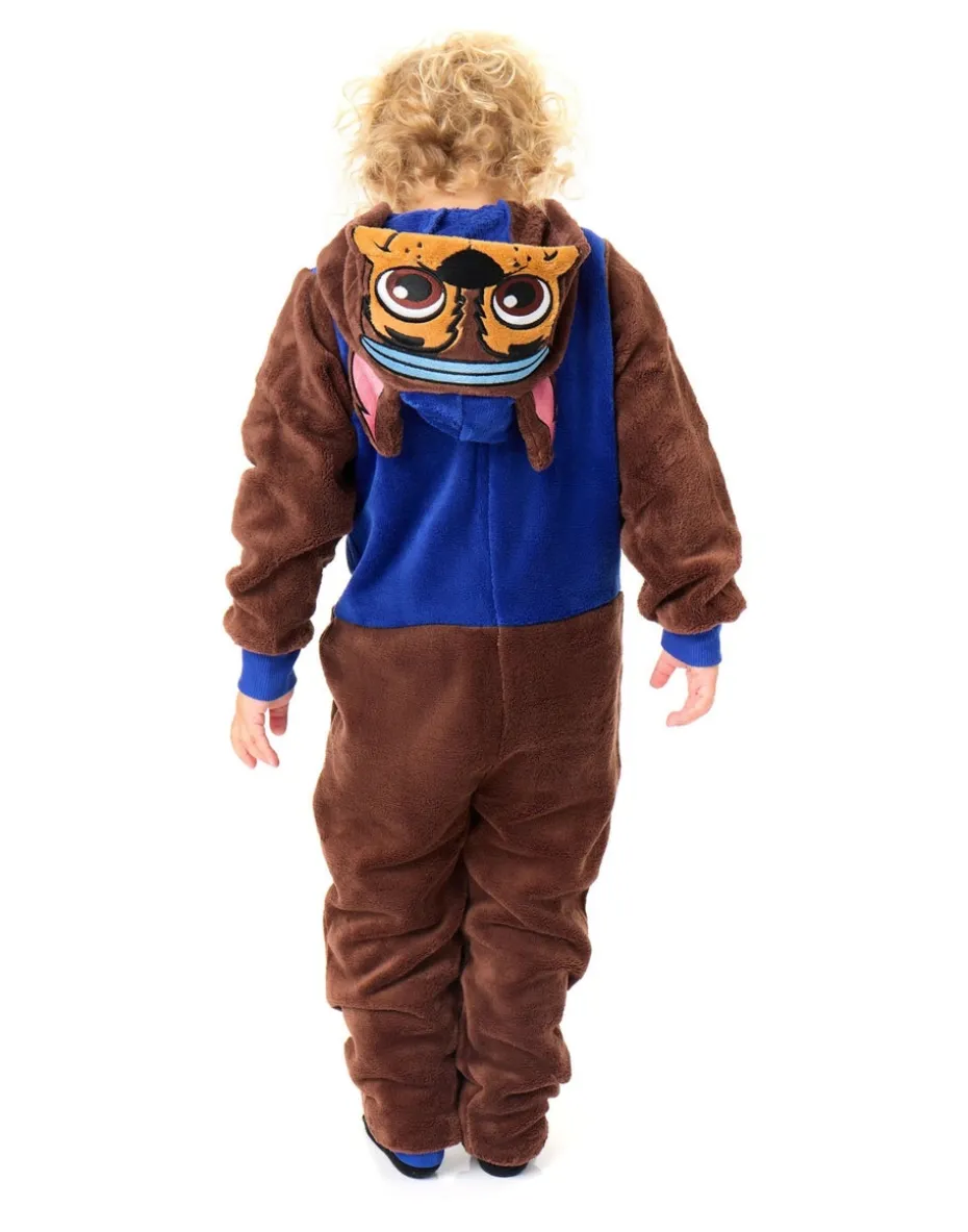 Paw Patrol Chase Applique Face Unisex Kids Blue Onesies (2-7 Years)